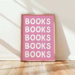 Book Lover Wall Print | bookish print, gift for bookworm, reading print, book wall art, book lovers decor, gift for book lover, bookcore