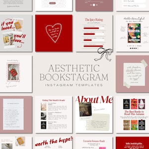 230+ Bookstagram Instagram Canva Templates (Digital Download)