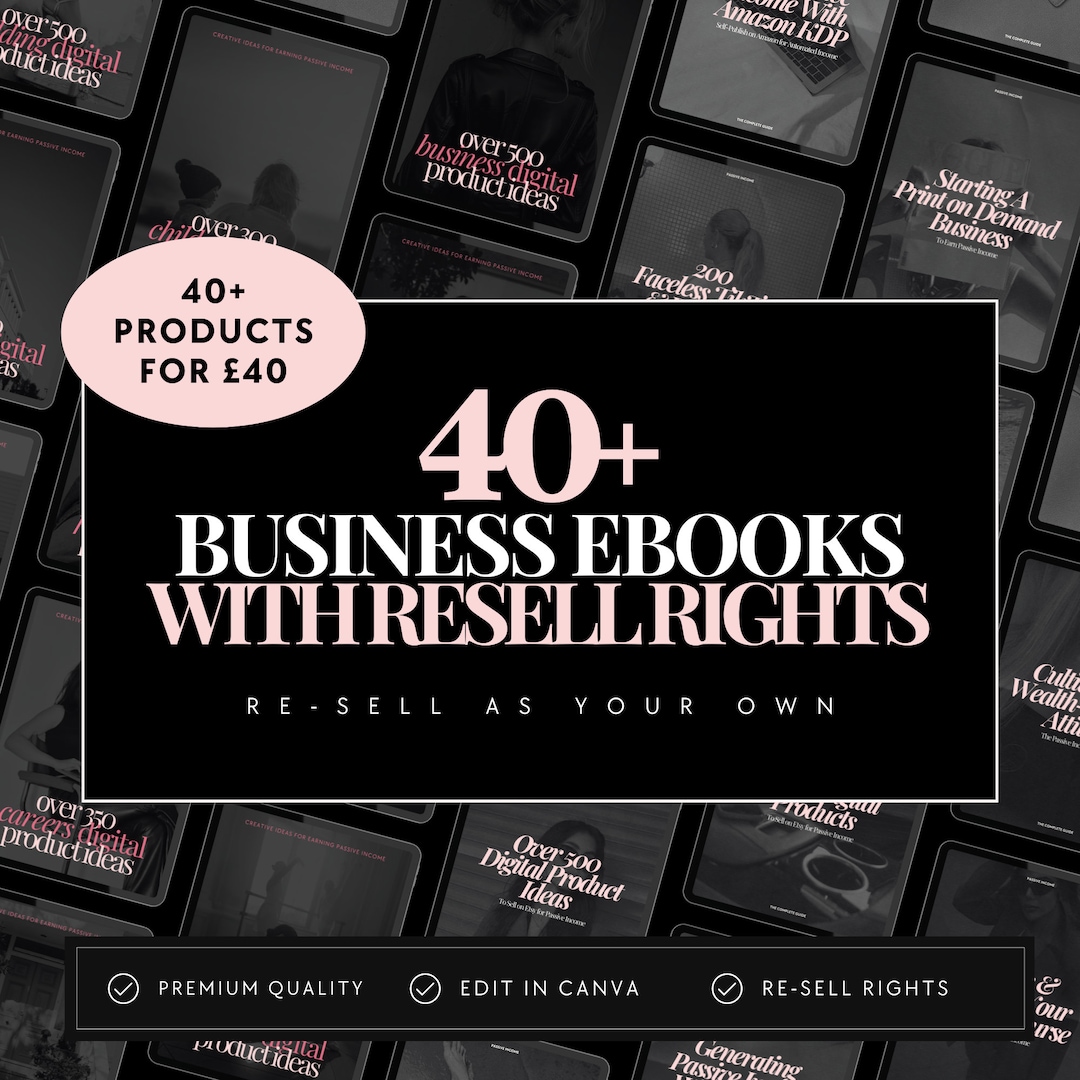 Business Ebook Bundle MRR // Master Resell Rights, Resell Digital ...