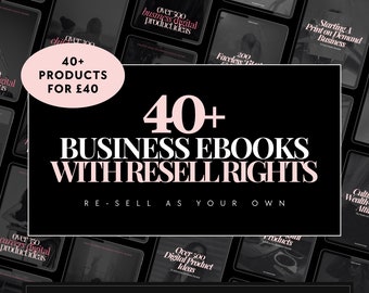 Pacchetto eBook aziendali MRR // diritti di rivendita master, rivendita di prodotti digitali, vendita su Etsy, eBook PLR, eBook DFY, diritti di etichetta privata