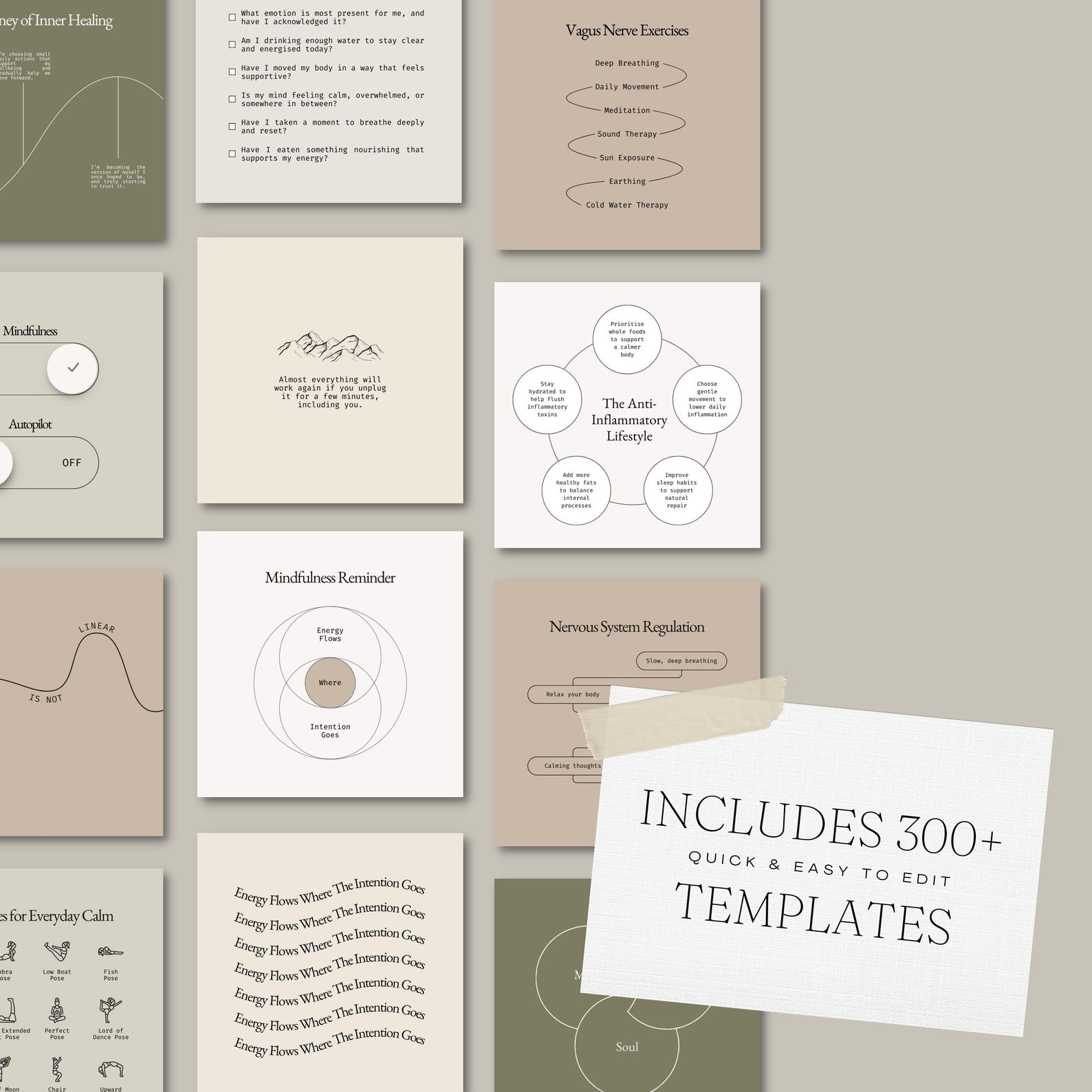 300+ Wellness Coach Instagram Canva Templates (digital Download) - Etsy