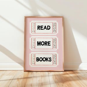 Book Lover Wall Print | bookish print, gift for bookworm, reading print, book wall art, book lovers decor, gift for book lover, bookcore
