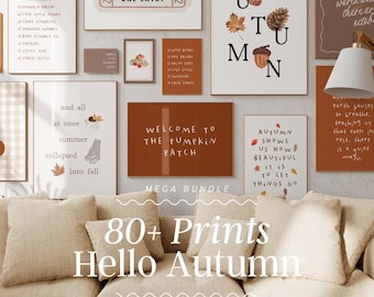 Autumn Wall Art Print Set | Fall Home Decor (Digital Download)