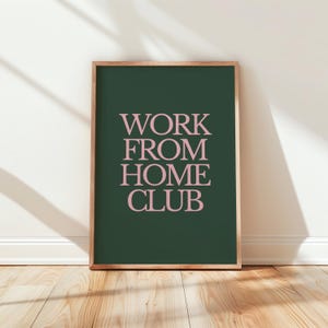 Home Office Wall Print | Office wall art, home office print, cute office decor, work poster, home office decor, work from home print