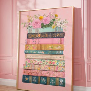 Book Lover Wall Print | bookish print, gift for bookworm, reading print, book wall art, book lovers decor, gift for book lover, bookcore