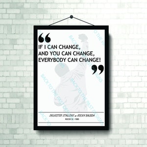 Movie Single Quote Print - Rocky