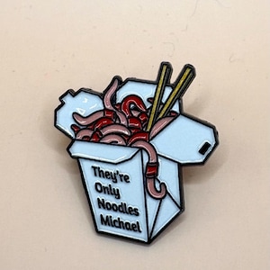 Vampire inspired enamel pins – Horror Movie Collectible – Vampire Aesthetic Pins – Cult Classic 80s Goth Gifts Noodles