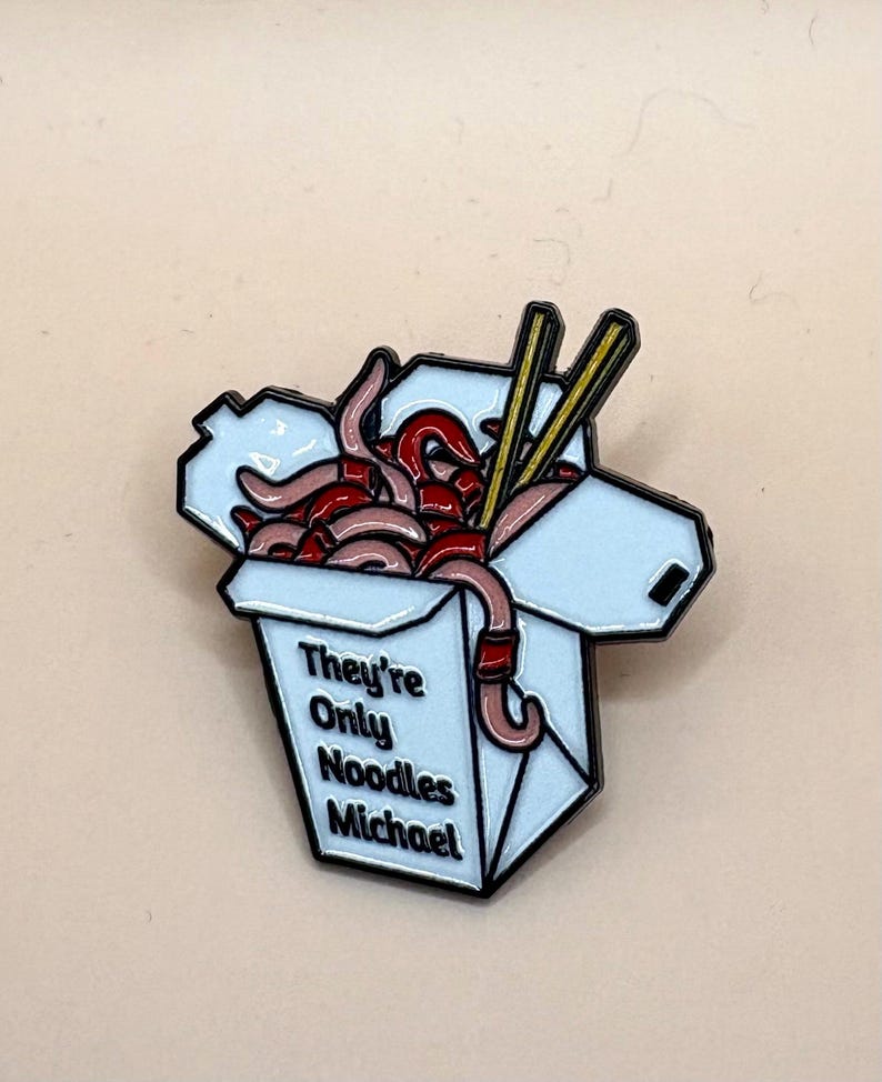 Vampire inspired enamel pins – Horror Movie Collectible – Vampire Aesthetic Pins – Cult Classic 80s Goth Gifts Noodles