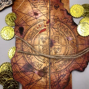 Mappa del tesoro dei Goonies fatta a mano