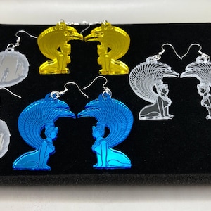 Neverending Story inspired Earrings / Sphinx gate / Magic mirror gate / Southern Oracle