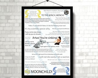 Movie Quote Print - The Neverending Story