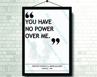 Movie Single Quote Print - Labyrinth