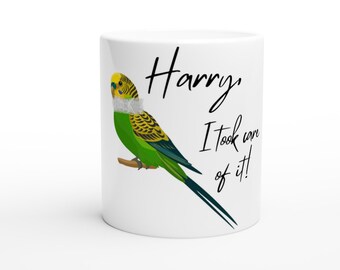 Dumb and Dumber Inspired White 11oz Ceramic Mug I Harry I Took Care of It quote I  Comedy Movie Gift