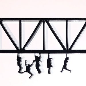 Hängende Brücke Kühlschrankmagnet