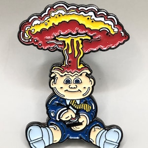 Adam Bomb Garbage Pail Kids Enamel Pin Badge