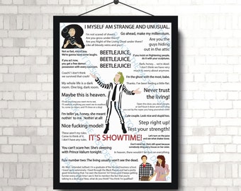 Impresión con cita de película: Beetlejuice