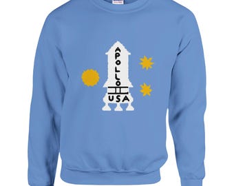 The Shining Inspired Jumper / Apollo Rocket Space / Stanley Kubrick Inspired Jumper / Retro Space Jumper / Horror Movie Gift