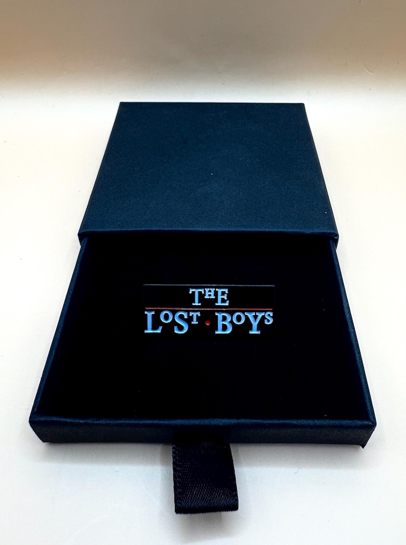 Vampire inspired enamel pins – Horror Movie Collectible – Vampire Aesthetic Pins – Cult Classic 80s Goth Gifts Lost Boys & Gift Box