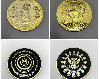 John Wick coins - Continental Hotel Gold Coin & Adjudicator Coin