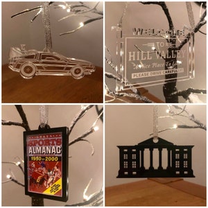 Back to the Future Christmas Tree Decorations - set 2