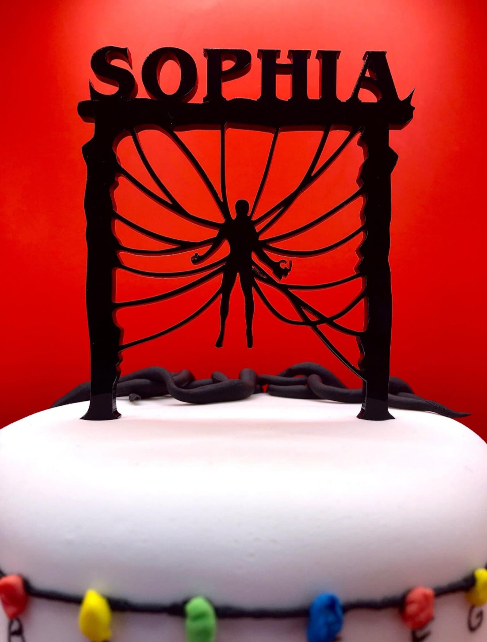 Demon Web Cake Topper / Available With or Without Personalisation. - Etsy