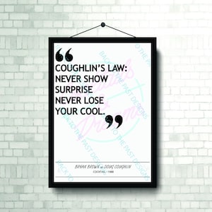 Movie Single Quote Print - Cocktail