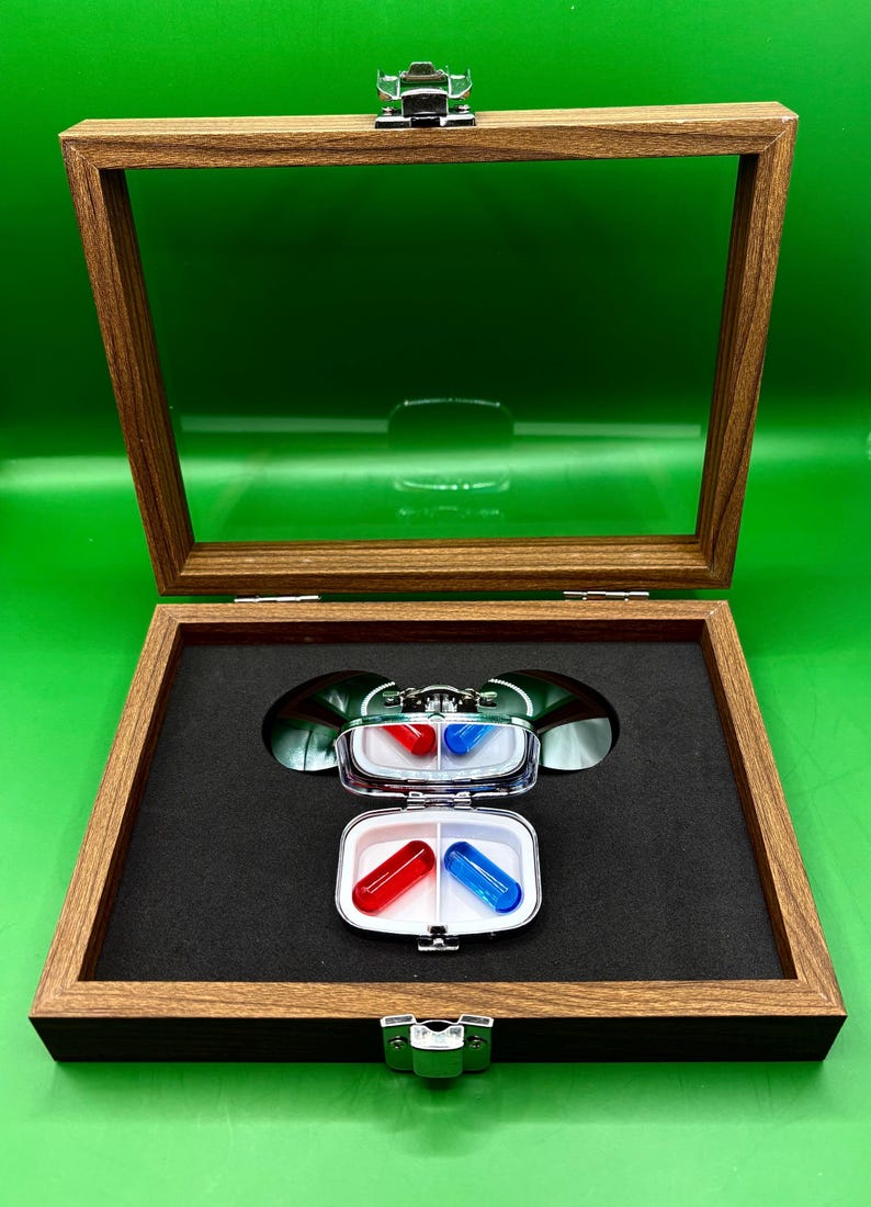 Blue Pill / Red Pill inspired collector’s set. Collector’s set