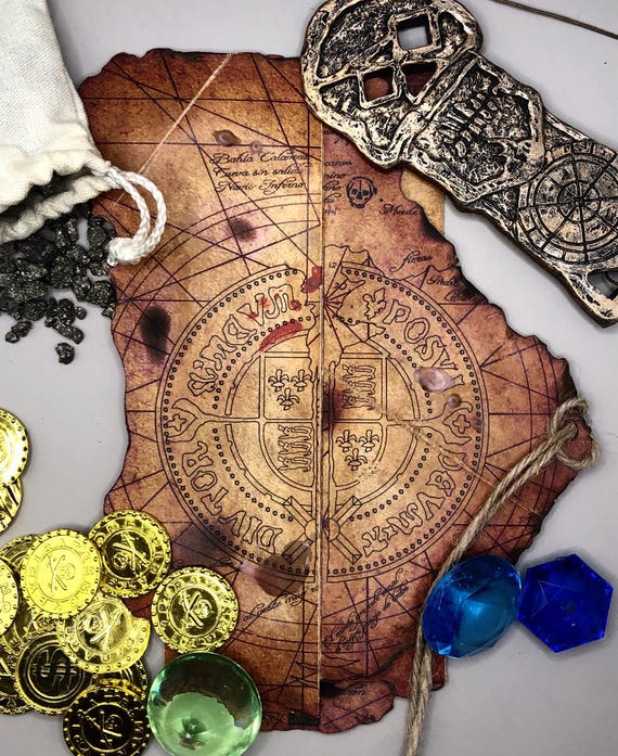 Handmade Goonies Treasure Map - Etsy Australia