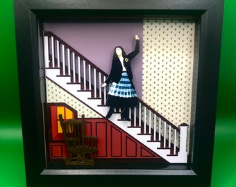 Beetlejuice themed 3D picture frame