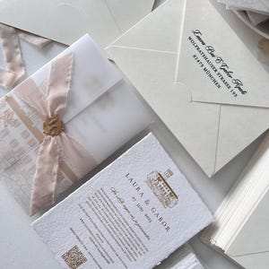 Juego de invitaciones de boda personalizadas con cera, invitación de boda y sobre, invitaciones de boda minimalistas, invitaciones de fiesta, tarjeta de invitación