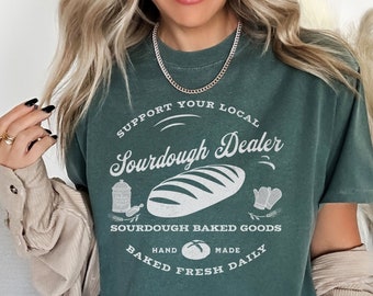 Sourdough Dealer Comfort Colors T-Shirt, Homemaker Tee, Retro Sourdough Shirt, Farmer Gift, Homesteader Gift, Homemaker Gift, Baker Gift