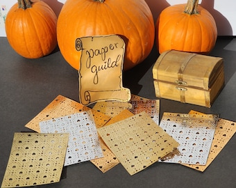 Metallic Die Cut Diamond Heart Bullet Journaling Paper Cutout