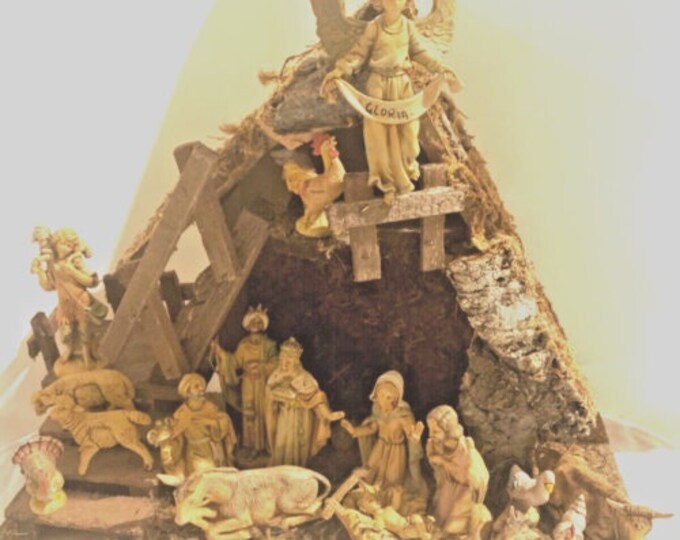 19 Piece Fontanini Italian Nativity Set 1983 Etsy