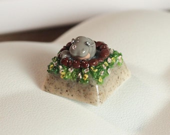 Baby Moo Deng Keycap