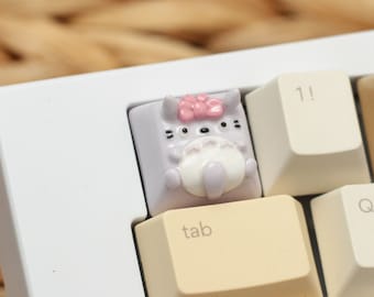 Lavender Totoro with Pink Bow