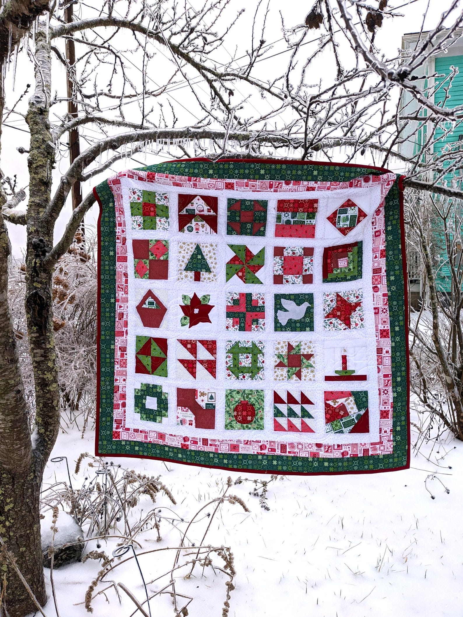 PDF Christmas Countdown Advent Quilt Pattern – Let Your Heart Be Light ...