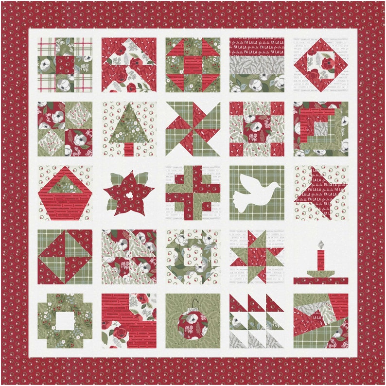 PDF Christmas Countdown Advent Quilt Pattern – Let Your Heart Be Light ...