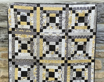 Unchained Jellody Quilt Pattern Hard Copy - Uses 2.5 Inch Strips
