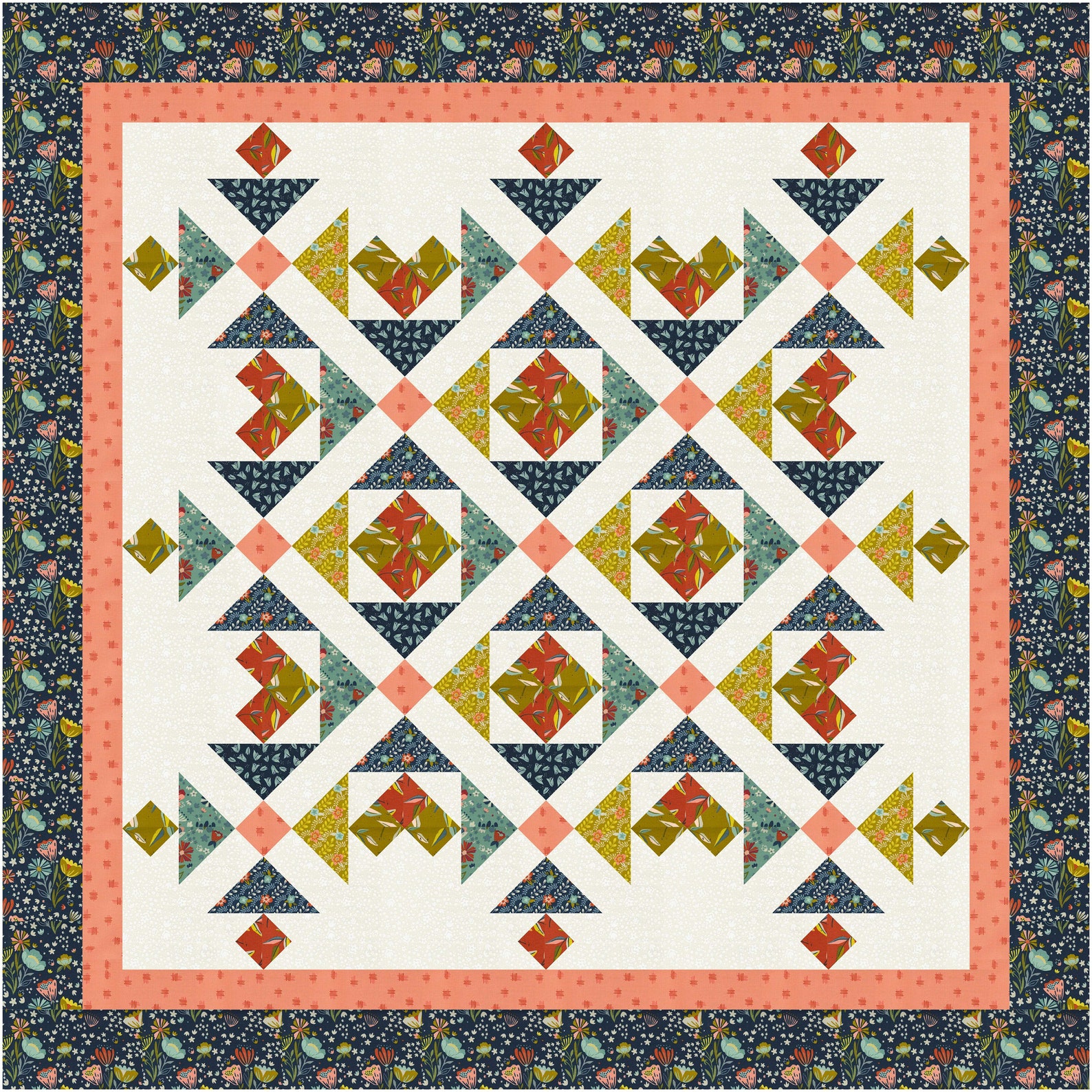 Star-laced Wings Quilt Pattern Throw Lap Size PAPER Copy Shoo-fly ...