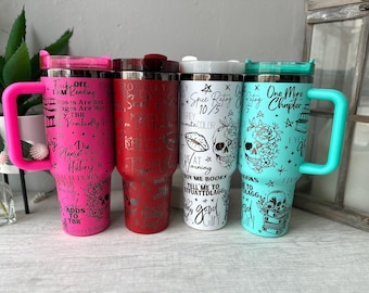 Engraved Smut Book 40oz Tumbler