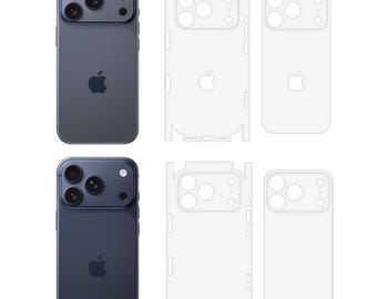 Funda protectora trasera transparente mate para iPhone 17, 16 Pro Max y Air Skin.