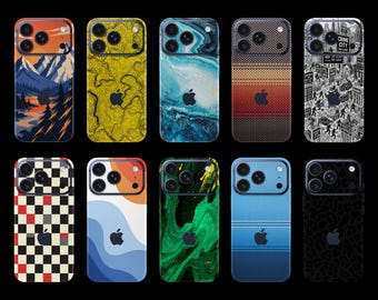 iPhone Skin Folie Schutzfolie Aufkleber | iPhone 17–11 Serie Pro/Max/Plus/Mini | Made in Germany |Rückseite passgenau kratzfest bläschenfrei