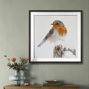 Winter Robin Giclée print.