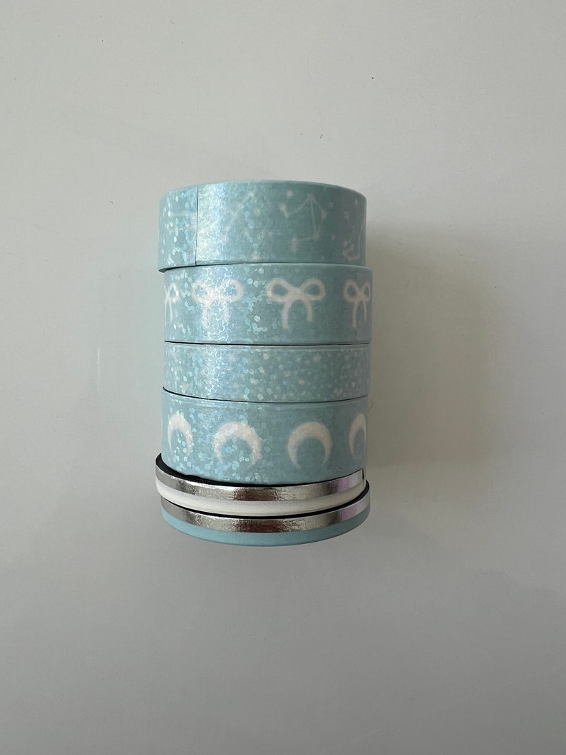 50cm Washi Sample Simply Gilded Galaxy Blizzard Iridescent Overlay - Etsy
