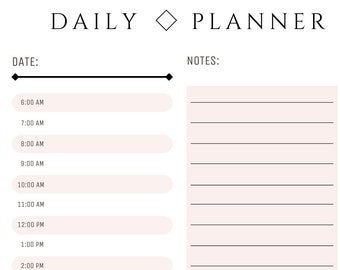 Downloadable Daily planner printable