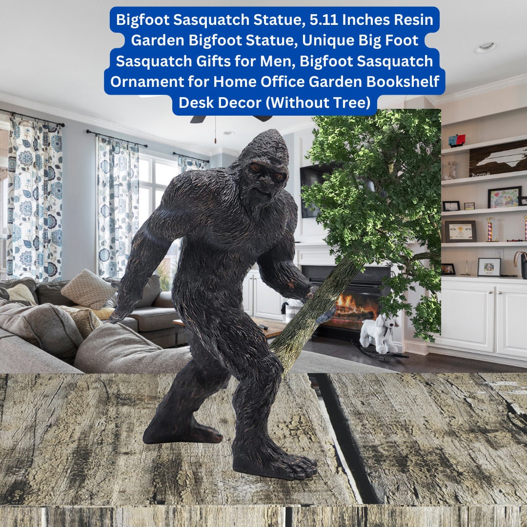 Handcrafted Bigfoot Sasquatch Resin Statue Home Decor Etsy