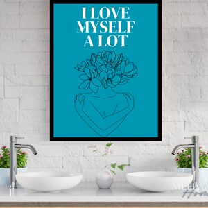 Self Worth Art Self Love Wall Art for Home Decor Digital Download Print Art from Home Decoration for Self Love Printable Wall Art