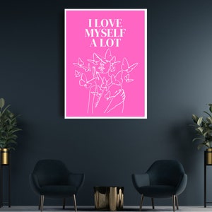 Wall Art Gift Downloadable Art for Housewarming Gift for Best Friend Divorce Present Self Love Wall Art Printable Art Download Art for Home