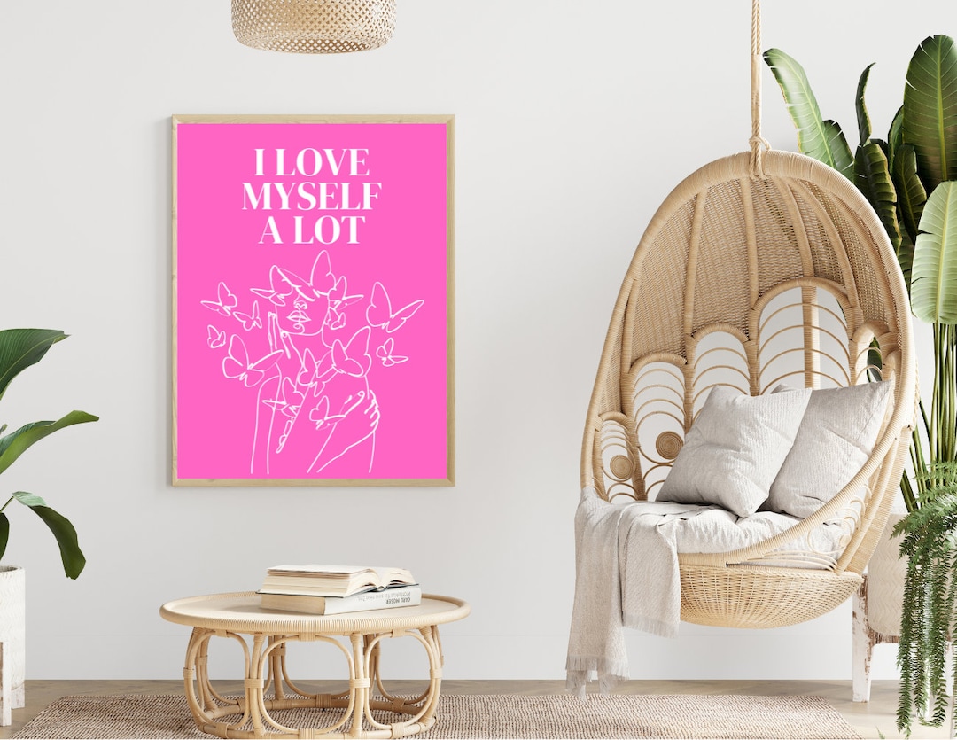 Self Love Digital Wall Art Positive Quote Art Print Motivation Home ...