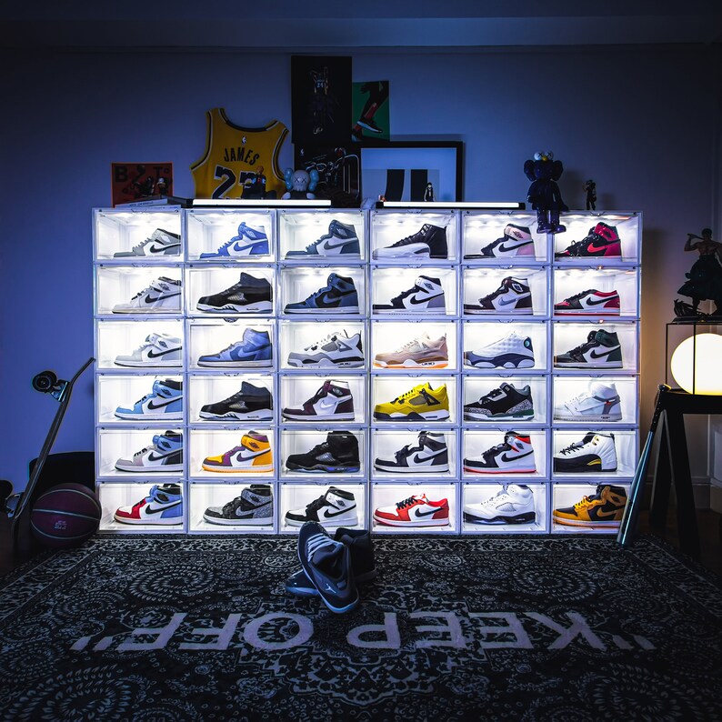 Sound Control Led Light Shoe Box LED Lighted Display Case Etsy